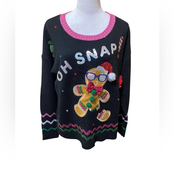 32 Degrees Sweaters - 32 Degrees Oh Snap Christmas Sweater